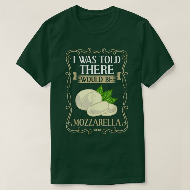 Camiseta Mozzarella Cheese Recipes Buffalo Italian Fresh236 (Diseño del anverso)