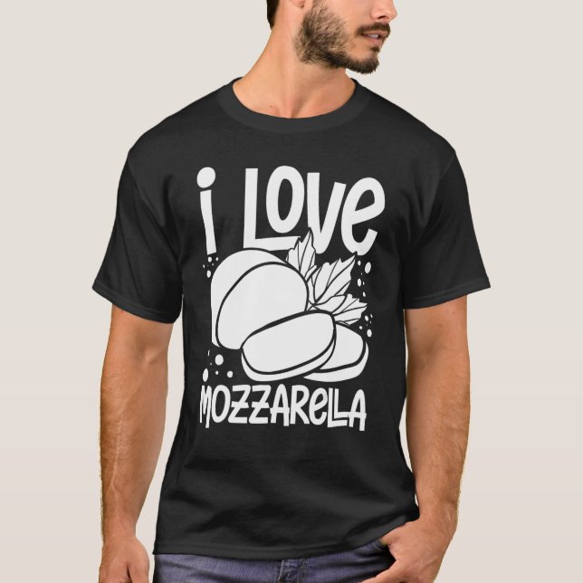 Camiseta Mozzarella Cheese Recipes Buffalo Italian Fresh 3 (Anverso)