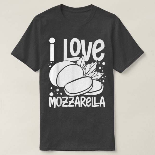 Camiseta Mozzarella Quesos Recetas Buffalo Italiano Fresco  (Diseño del anverso)