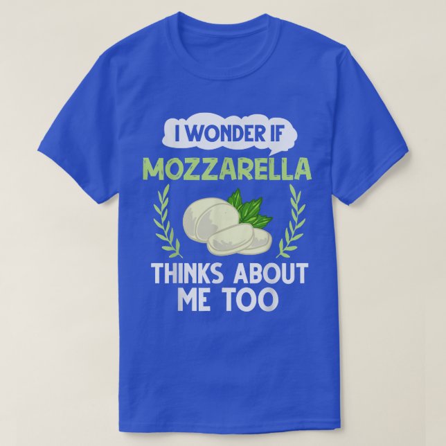 Camiseta Mozzarella Quesos Recetas Buffalo Italiano Fresco  (Diseño del anverso)