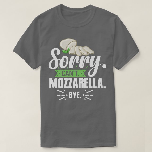 Camiseta Mozzarella Quesos Recetas Buffalo Italiano Fresco  (Diseño del anverso)