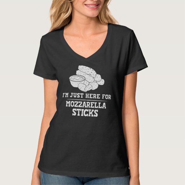 Camiseta Mozzarella Sticks Cheese Stick Bread (Anverso)