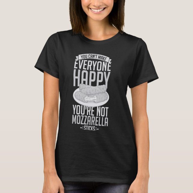 Camiseta Mozzarella Sticks Graciosa Receta De Comida Quesa (Anverso)