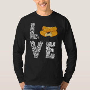 Camiseta Mozzarella Sticks Leopard Love Cheese Sticks Bread