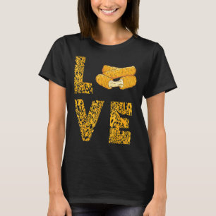 Camiseta Mozzarella Sticks Leopard Love Cheese Sticks Food