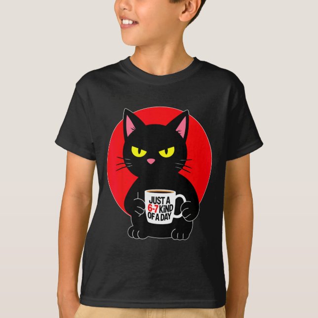 Camiseta Mpy 6 7 Meme Cat Funny Gen Alpha Six Seven Cat Lov (Anverso)