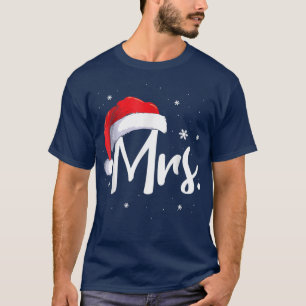 Camiseta Mr and Mrs Claus Couples Matching Christmas Pajama
