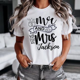 Camiseta Mr. and Mrs. Newly Wed T-shirt