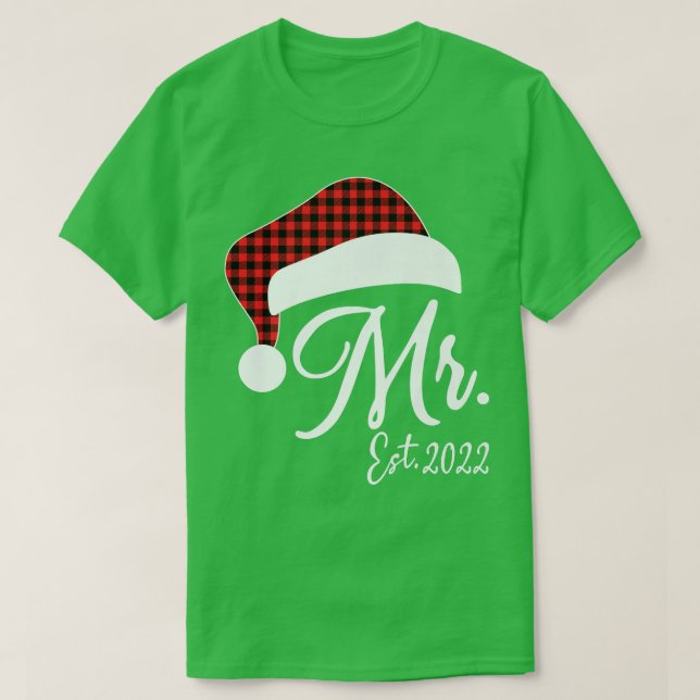Camiseta Mr Claus & Mrs Claus Est (Diseño del anverso)