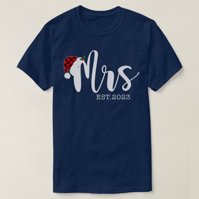 Camiseta Mr Claus & Mrs Claus Est (Diseño del anverso)