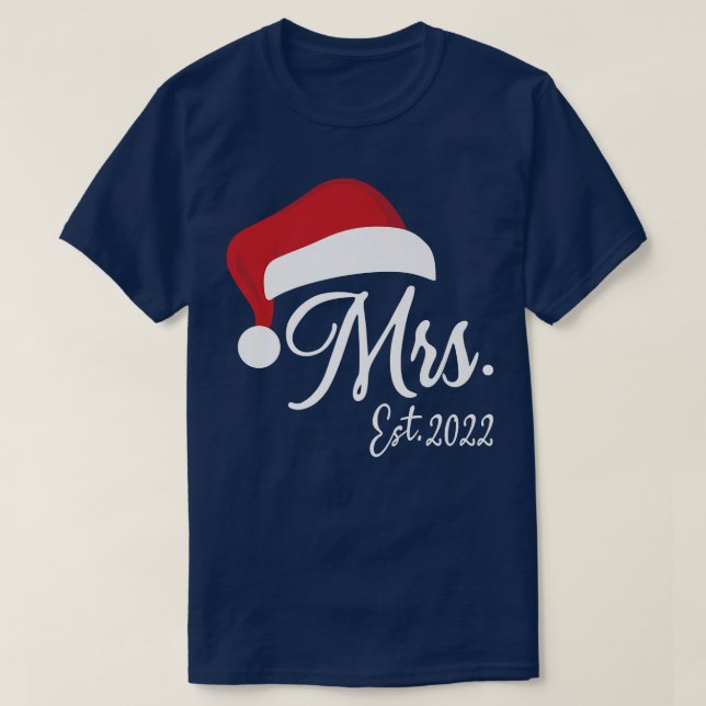 Camiseta Mr Claus & Mrs Claus Est (Diseño del anverso)