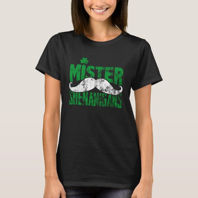 Camiseta Mr Shenanigans Drinking Drunk St Patricks  Drinkin (Anverso)
