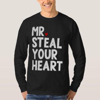 Camiseta Mr Steal Your Heart For Boys Toddlers Valentine's 