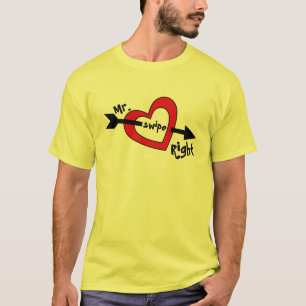 Camiseta Mr Swipe Right Mobile Dating App Cute Design T-Sh