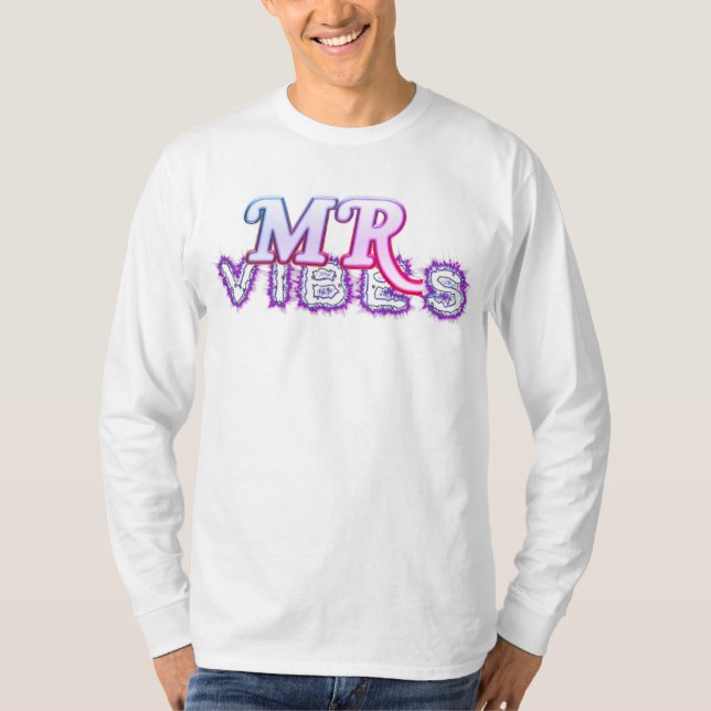 Camiseta Mr Vibes Stylish Basic Long Sleeve Red T-Shirt ( (Anverso)