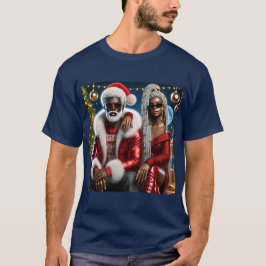 Camiseta Mr. y Mrs. Santa Folded Greeting Card