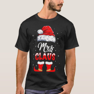 Camiseta Mrs Claus Elf Matching Christmas Pajamas Santa San