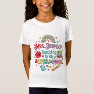 Camiseta Mrs. Johnson Enseñar es mi superpoder