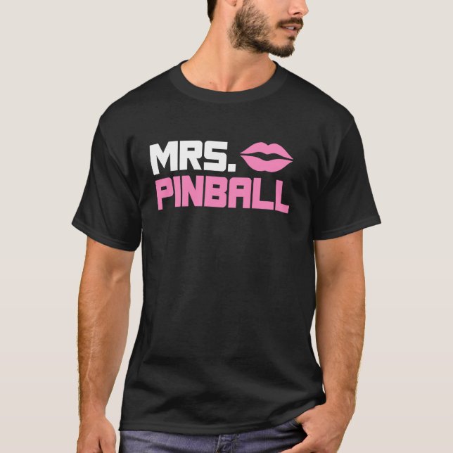 Camiseta Mrs Pinball slot machine gamer partner look men (Anverso)
