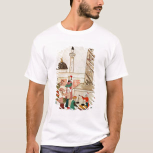 Camiseta Ms 1671 un bazar en Estambul, c.1580
