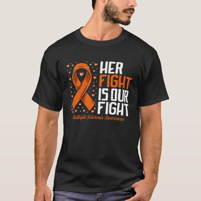 Camiseta MS Apoya Su Lucha Contra Nuestra Esclerosis Múltip (Anverso)