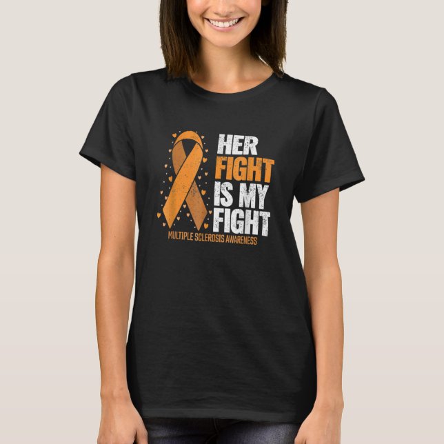 Camiseta MS Apoya Su Lucha Mi Lucha Múltiple Esclerosis A (Anverso)
