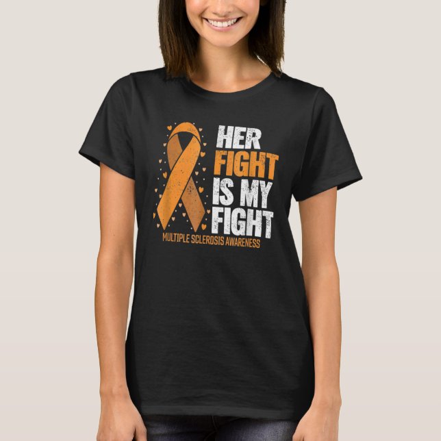 Camiseta MS Apoya Su Lucha Mi Lucha Múltiple Esclerosis A (Anverso)