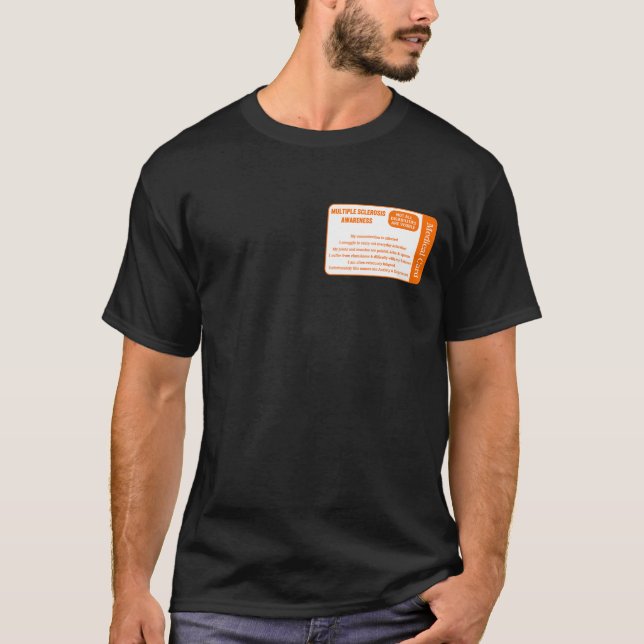 Camiseta MS Awareness Shirt, tarjeta médica múltiple (Anverso)