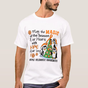 Camiseta Ms de la esclerosis múltiple de los pingüinos de
