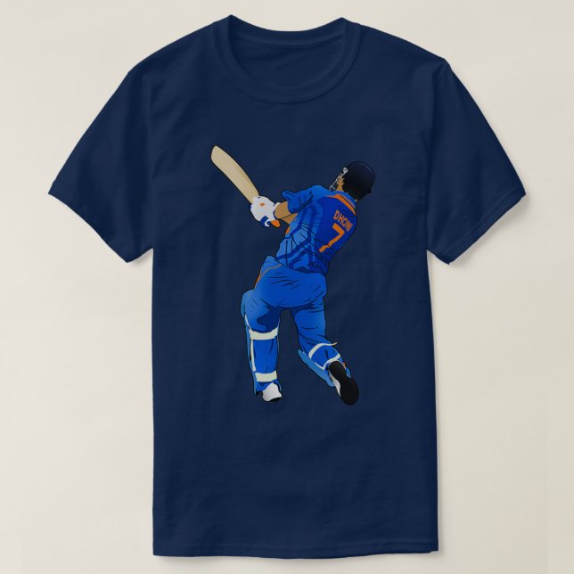 Camiseta MS Dhoni (Diseño del anverso)