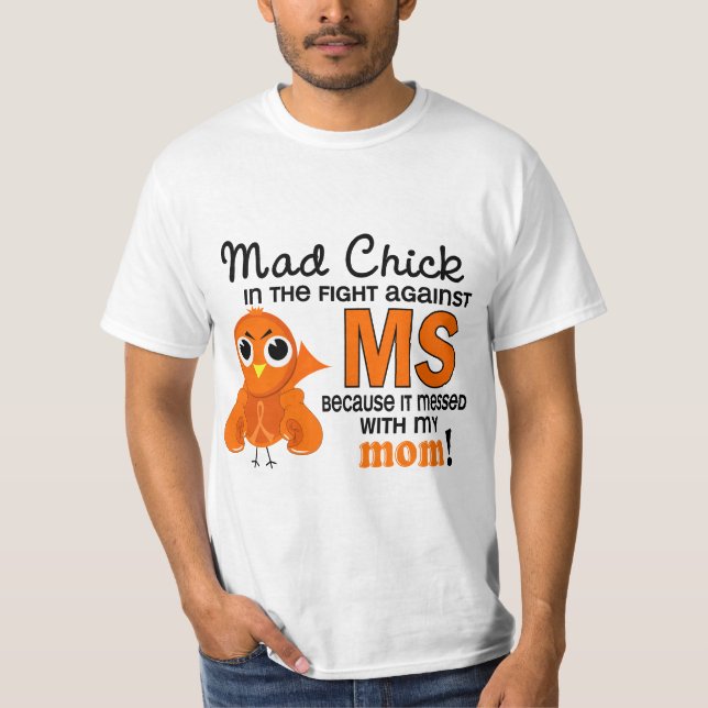 Camiseta Ms enojado de la esclerosis múltiple de la mamá (Anverso)