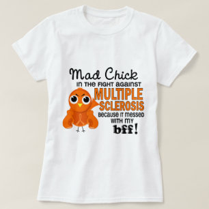 Camiseta Ms enojado de la esclerosis múltiple del polluelo