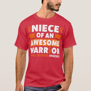 Camiseta MS Esclerosis Múltiple Conciencia Niña de un guerr
