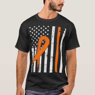 Camiseta MS Esclerosis Múltiple Naranja de Conciencia Cinta