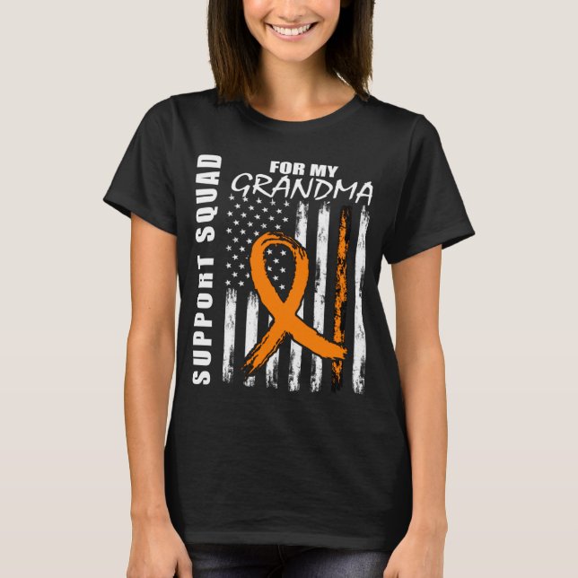 Camiseta MS Grandma Multiple Sclerosis Awareness US Flag Fa (Anverso)