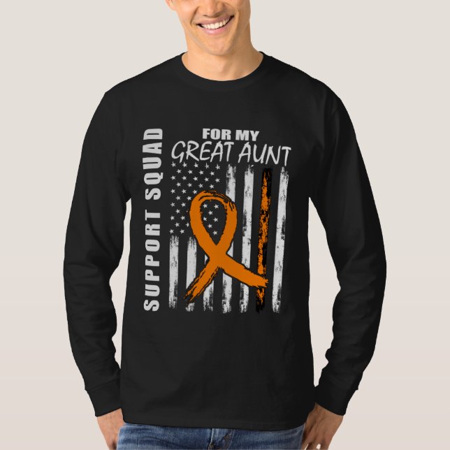 Camiseta MS Great Aunt Multiple Sclerosis Awareness Flag Fa (Anverso)