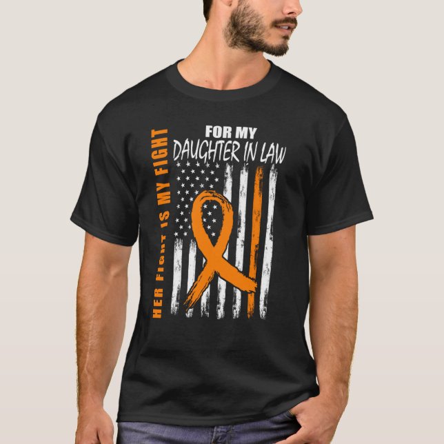 Camiseta MS Her Fight Daughter In Law Multiple Sclerosis Fl (Anverso)