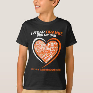 Camiseta Ms I Usa Naranja Para Mi Papá Esclerosis Múltiple 
