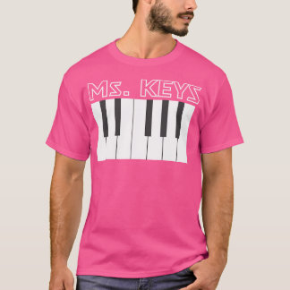 Camiseta Ms. Keys Teclado Piano Intérprete Musical