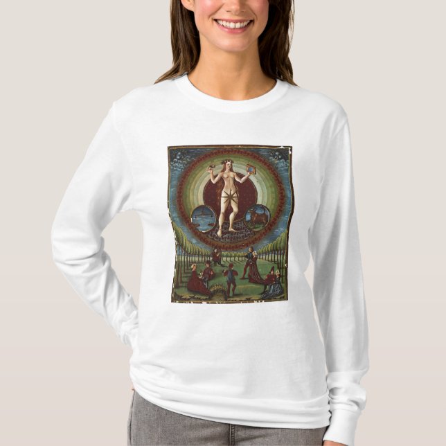 Camiseta Ms Lat. 209 f.9v Venus, de "De Sphaera", c.1470 (Anverso)