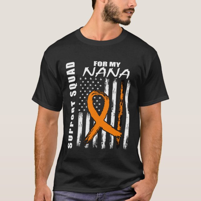 Camiseta MS Nana Multiple Sclerosis Awareness USA Flag Fami (Anverso)