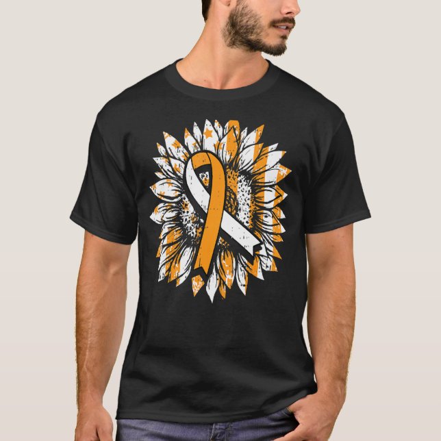 Camiseta Ms Naranja Ribbon Multiesclerosis Awareness Sunf (Anverso)