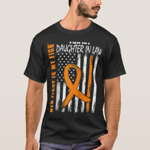 Camiseta MS Su Hija De Lucha En La Ley Múltiple Esclerosis