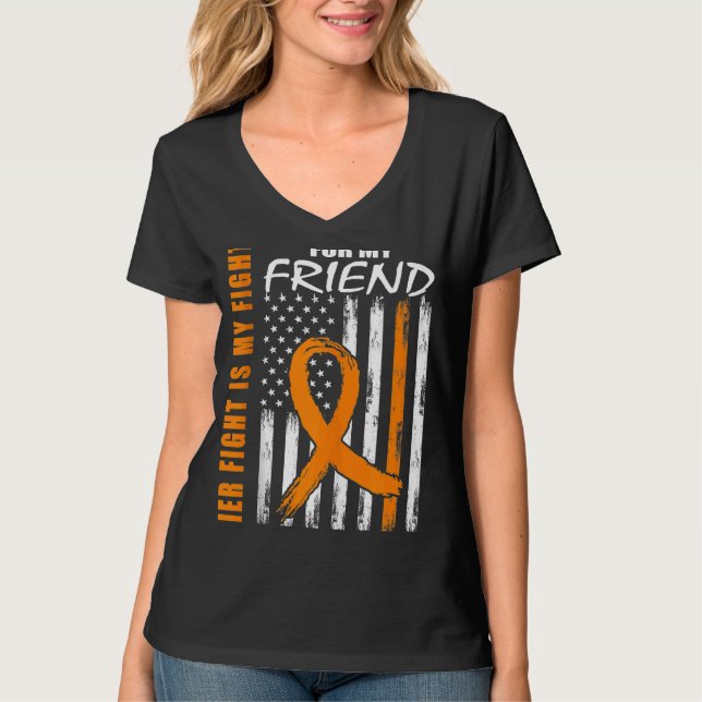 Camiseta MS Su Lucha Es Mi Amigo De La Lucha Múltiple Escle (Anverso)