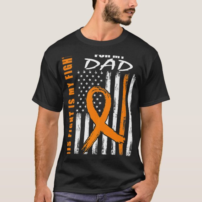 Camiseta MS Su Lucha Es Mi Lucha Papá Múltiple Esclerosis F (Anverso)