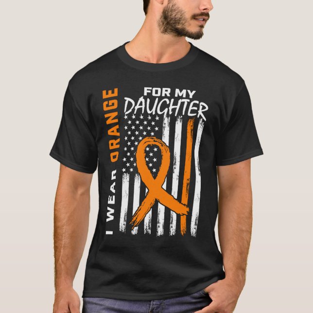 Camiseta MS Wear Orange Daughter Multiple Sclerosis Awarene (Anverso)
