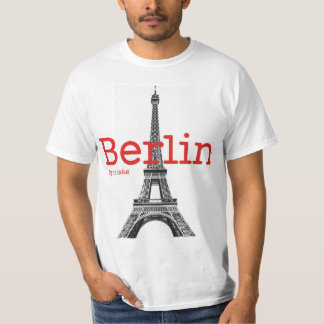 Camiseta Mstake de Berlín y de la torre Eiffel