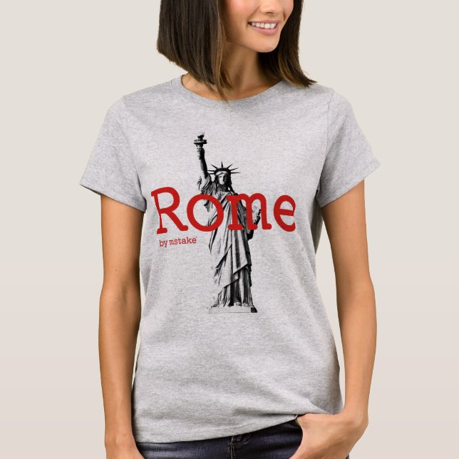 Camiseta Mstake de Roma y de Nueva York (Anverso)