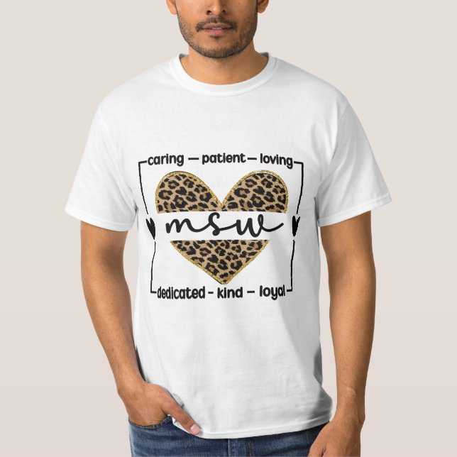 Camiseta MSW Appreciation Social Worker Graduation Master's (Anverso)
