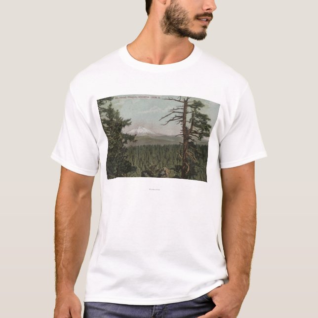 Camiseta Mt. Capilla, Oregon - vista de la montaña de (Anverso)